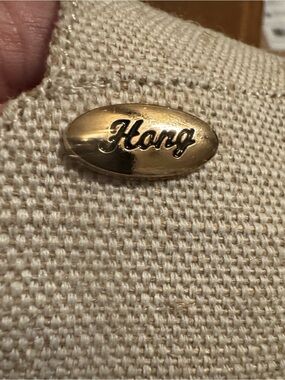 Hang Ten Cream Espadrille with Gold Logo Accent